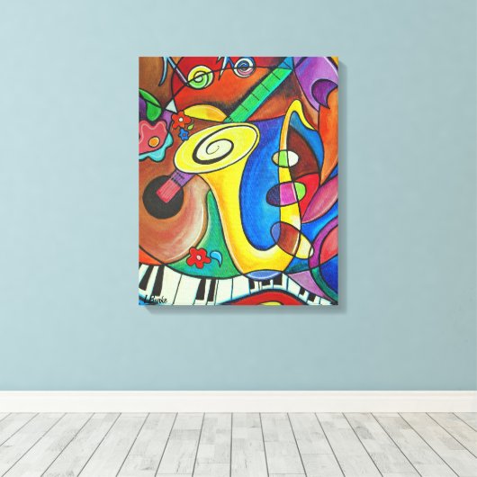 Al die Jazz. Afdrukken door Studio Burke© (Insitu (Houten vloer))