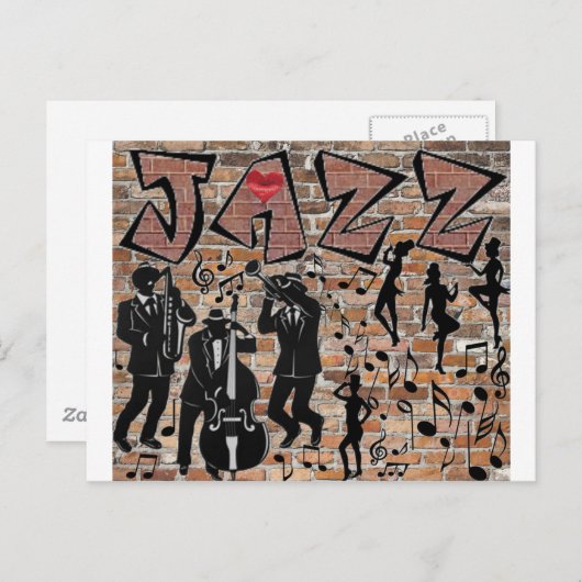 AL DIE JAZZ BRIEFKAART (Voorkant / Achterkant)