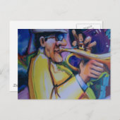 al die jazz briefkaart (Voorkant / Achterkant)