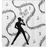 Al die Jazz Dance Douchegordijn (Voorkant)