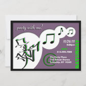 Al die jazz ~ Feest met mij! Uitnodigingen voor fe (Voorkant)