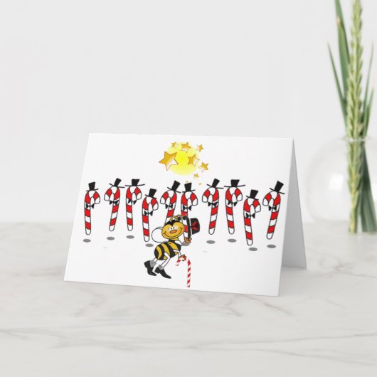 Al die Jazzy Bee Feestdagen Kaart (Voorkant)