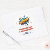 Al die tas van Valentijnsdag Ronde Sticker (Envelop)