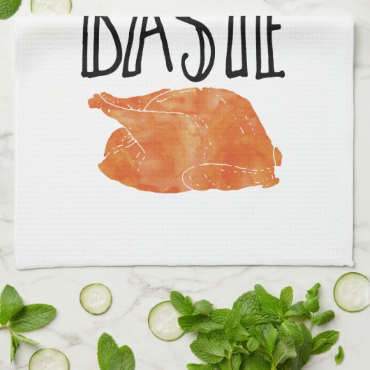 Al die Thanksgiving Turkije Theedoek (Gevouwen)