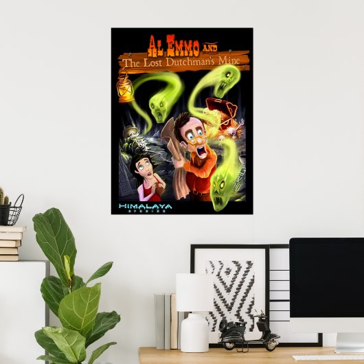 Al Emmo en het Lost Dutchman's Mine Poster (Thuiskantoor)