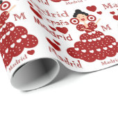 Al estilo español flamenca sevillana Madrid Cadeaupapier (Rol Hoek)