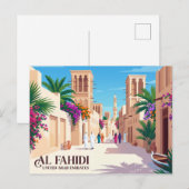 Al Fahidi Historische Buurt Briefkaart (Voorkant / Achterkant)