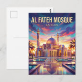 Al Fateh Grote Moskee Bahrein Briefkaart (Voorkant / Achterkant)