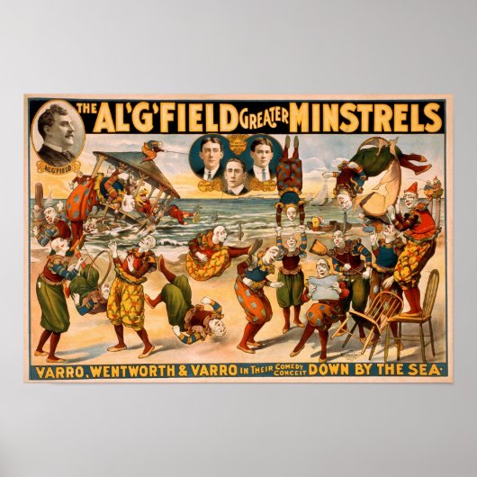 Al Field Greater Minstrels 1905 Poster (Voorkant)