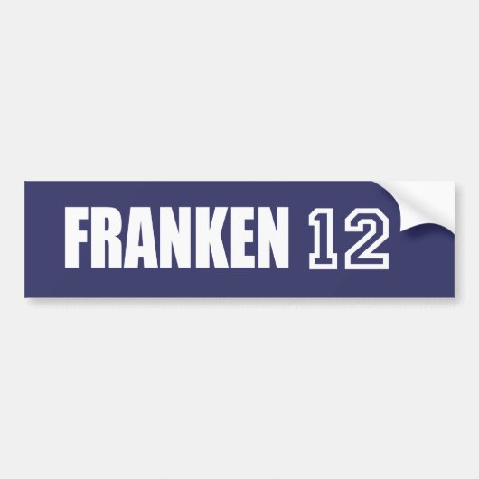 AL-FRANKEN-verkiezingsuitslag Bumpersticker (Voorkant)