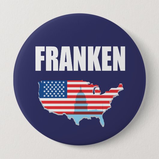 AL-FRANKEN-verkiezingsuitslag Ronde Button 4,0 Cm (Voorkant)