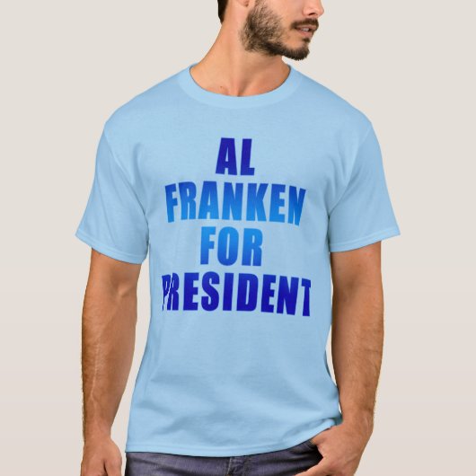 AL FRANKEN VOOR PRESIDENT T-SHIRT (Voorkant)