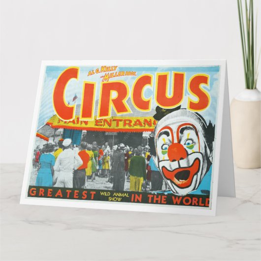 Al G. Kelly en Miller Bros. Circus grootste wereld Kaart (Voorkant)