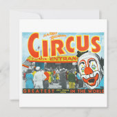 Al G. Kelly en Miller Bros. Circus grootste wereld Save The Date (Voorkant)