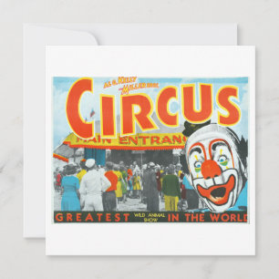 Al G. Kelly en Miller Bros. Circus grootste wereld Save The Date