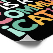 Al gedrag is een vorm van communicatie-gespierde t poster (Hoek)