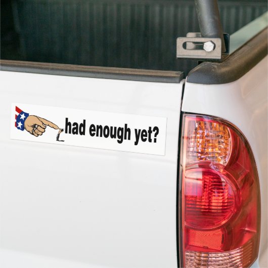 al genoeg ? bumpersticker (Op Truck)