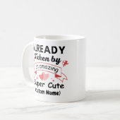 Al genomen door een geweldige Super Schattige (Cus Koffiemok (Voorkant links)