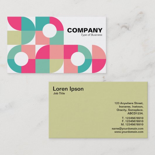 Al Geometrisch v8 Visitekaartje (Voorkant / Achterkant)