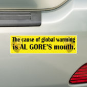 Al Gore Bumpersticker 1 (Op auto)