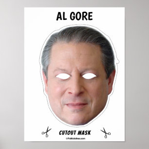 AL GORE Halloween Masker Poster
