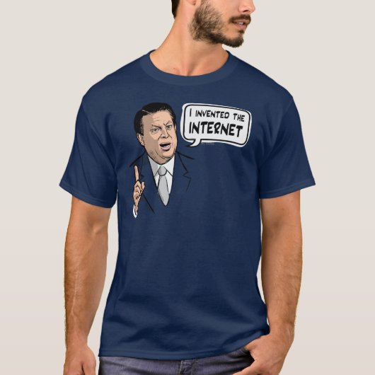Al Gore, ik heb het internet uitgevonden T-shirt (Voorkant)
