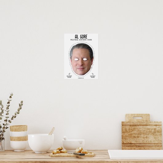 Al Gore kostuummasker Poster (Keuken)
