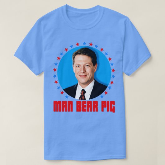 Al Gore Man Beer Pig T-shirt (Design voorkant)