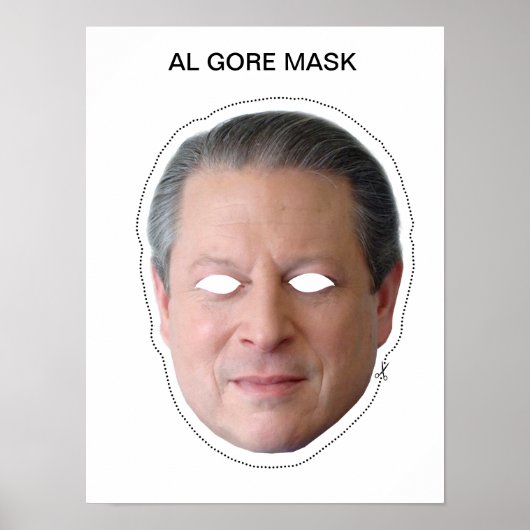 Al Gore Mask Poster (Voorkant)