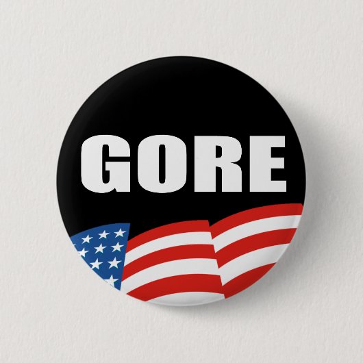 AL-GORE-verkiezingsuitslag Ronde Button 5,7 Cm (Voorkant)