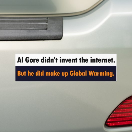 Al Gore vond de internet Bumpersticker niet uit (Op auto)