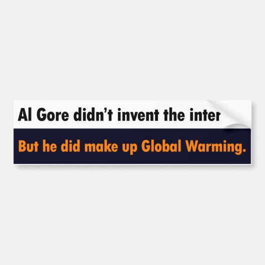 Al Gore vond de internet Bumpersticker niet uit (Voorkant)