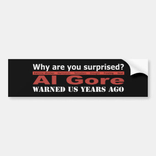 Al Gore waarschuwde ons Bumpersticker