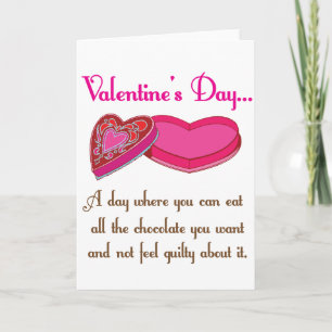Al Grappig Citaat Valetine van de Chocolade Feestdagen Kaart