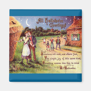 Al Halloween Greeting Couple Magneet