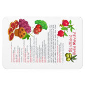 Al haMichya Hebreeuws na eten kleurrijk Magneet (Horizontaal)