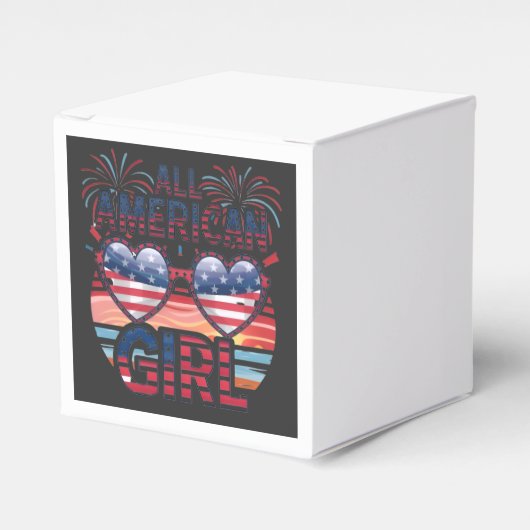 Al het Amerikaanse meisje Bedankdoosjes (Voorkant Zijde)