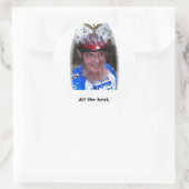 Al het beste, ronde sticker (Tas)