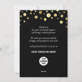 Al het beste voor de moderne gouden zwarte zaken L Feestdagenkaart (Achterkant)