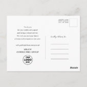 Al het beste voor het nieuwe jaar bedrijf Modern G Briefkaart (Achterkant)