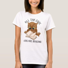 Al het coole kind leest t-shirt