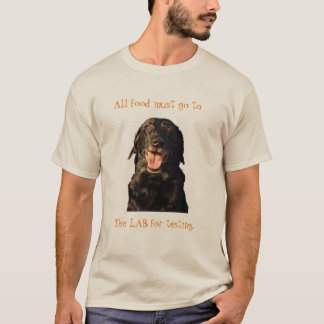 Al het eten moet naar het Lab Tee shirt gaan