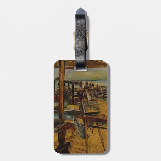 Al het Grote Schilderen begint met Één Slag van de Bagagelabel (Achterkant verticaal)