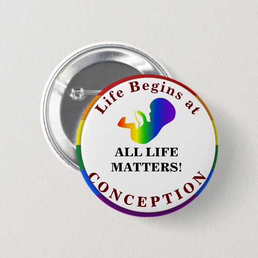 Al het leven is belangrijk. Pin Button (Voorkant /achterkant)