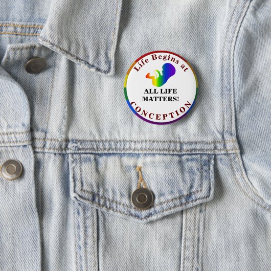 Al het leven is belangrijk. Pin Button (In situ)