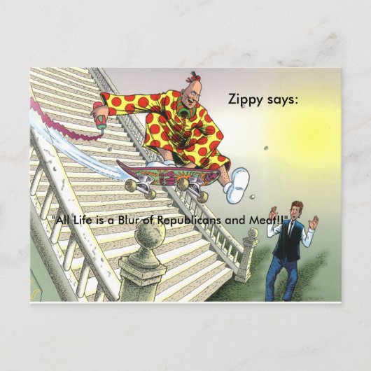 "Al het leven is een onduidelijk beeld van republi Briefkaart (Voorkant)