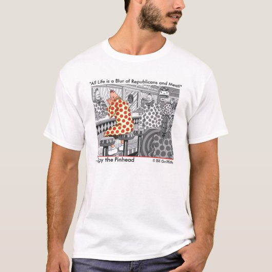 "Al het leven is een onduidelijk beeld van republi T-shirt (Voorkant)