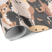 Al het omslagpapier voor honden cadeaupapier (Rol Hoek)