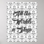 Al het podium van de wereld:Shakespeare Adult Colo Poster