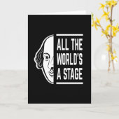 Al het podium van de wereld Thespian Shakespeare c Kaart (Gele Bloem)